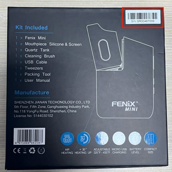 Fenix mini package serial